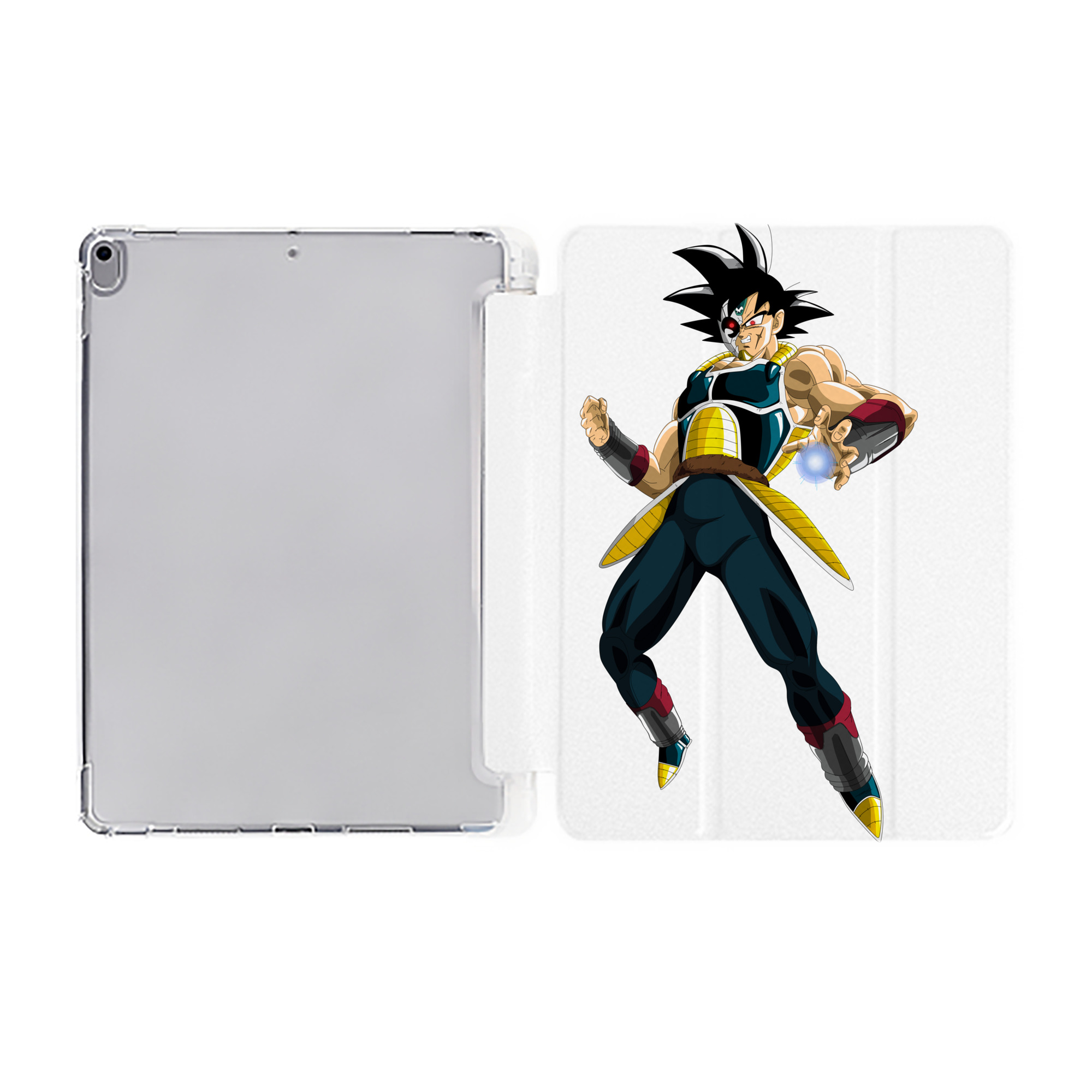 （画像用） ドラゴンボール バーダック DRAGON BALL Burdock IPad ケース ペン収納付き 三つ折りスタンド PUレザー×シリコン 対応機種9.5/10.5/10.9インチ